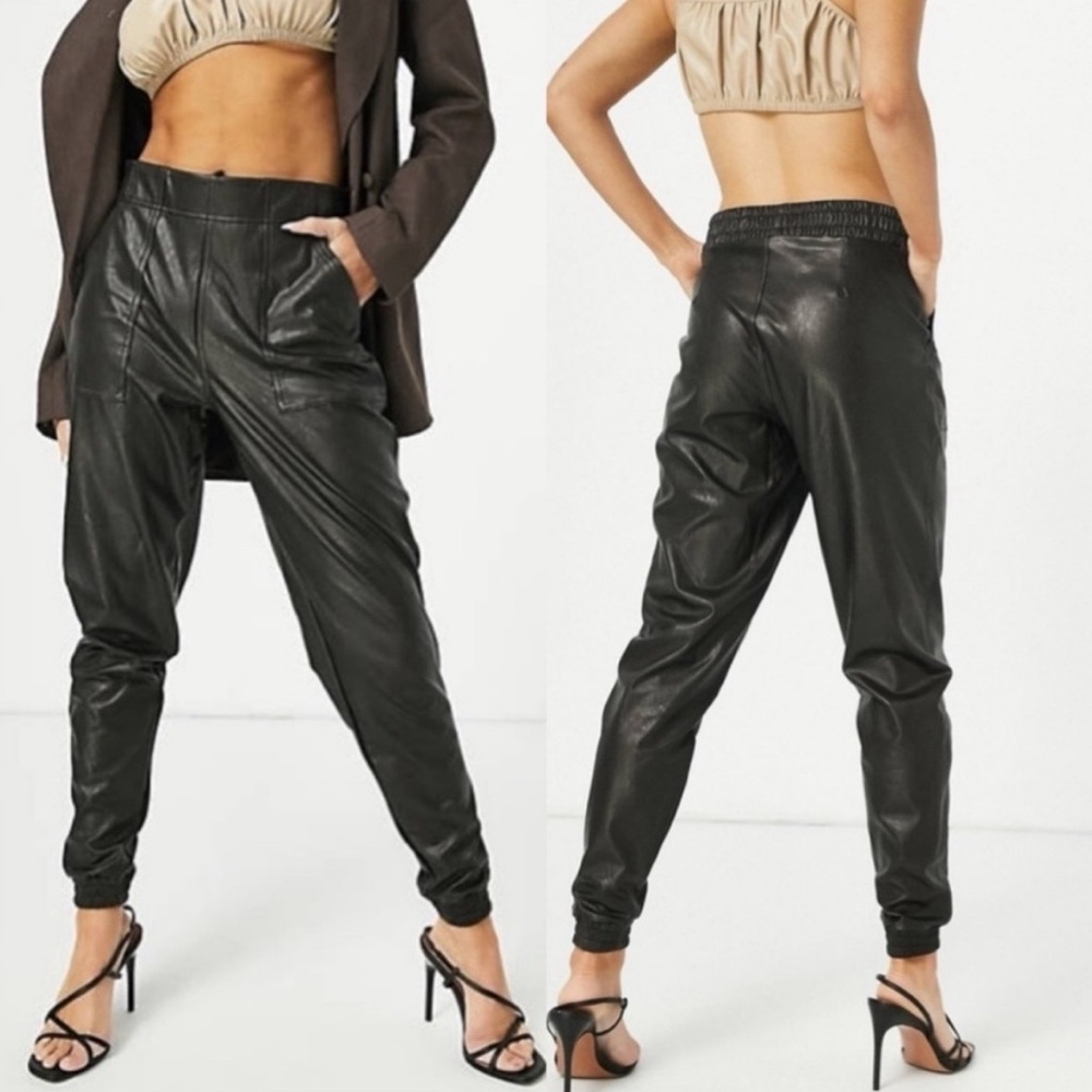 Spanx Faux Leather Jogger Pants